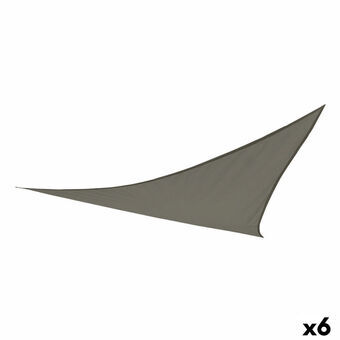 Zonnetent Aktive Driehoekig 360 x 0,5 x 360 cm Grijs Polyester (6 Stuks)
