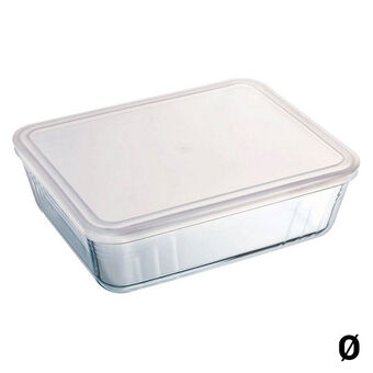 Lunchbox Pyrex C&F Transparant Borosilicaatglas