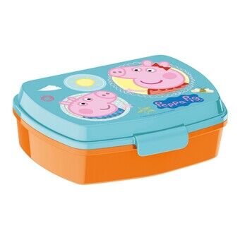 Lunchbox voor Sandwich Peppa Pig Fun Kunststof Roze (17 x 5,6 x 13,3 cm)