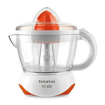 Elektrische juicer Taurus TC600 Wit/Oranje (700 ml)