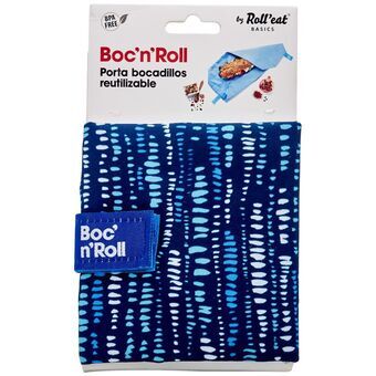 Broodtrommel Roll\'eat Boc\'n\'roll Essential Marine Blauw (11 x 15 cm)