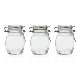 Container Quid Hermetisch Transparant Glas (10 cl)