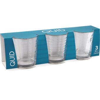 Glazenset Quid Diana Transparant Glas 3 Onderdelen 260 ml