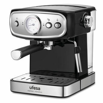 Express Handleiding Koffiemachine UFESA CE7244 1,5 L Zwart Zilverkleurig 850 W