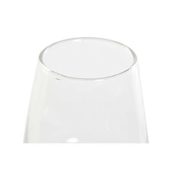 Set met glas DKD Home Decor Transparant Kristal (250 ml) (6 stuks)