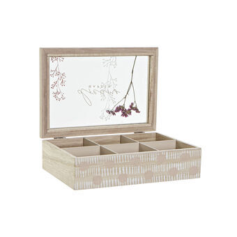 Box for Infusions DKD Home Decor Kristal MDF (24 x 16,5 x 7 cm)