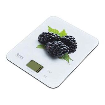 Keukenweegschaal TM Blackberry 8 kg (22,4 x 18,5 cm)