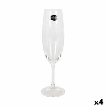 Set van bekers Crystalex Lara Champagne 220 ml Kristal (6 Stuks) (4 Stuks)