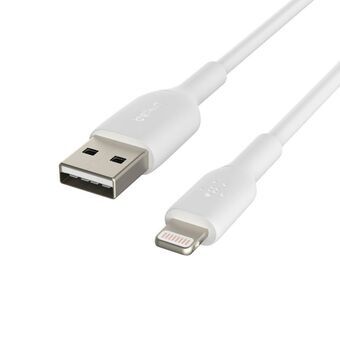 Kabel USB naar Lightning Belkin CAA001BT0MWH Wit 15 cm