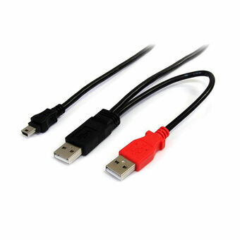 Kabel USB 2.0a naar Mini USB B Startech USB2HABMY6 Zwart