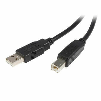 Kabel USB A naar USB B Startech USB2HAB1M Zwart 1 m