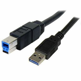 Kabel USB A naar USB B Startech USB3SAB3MBK Zwart