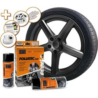 Vloeibaar rubber voor auto\'s Foliatec Antraciet metaal 2 x 400 ml
