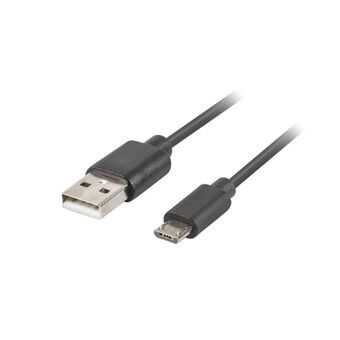 Kabel Micro USB Lanberg CA-USBM-20CU-0010-BK Zwart 1 m