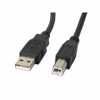 Kabel USB A naar USB B Lanberg CA-USBA-10CC-0005-BK Zwart