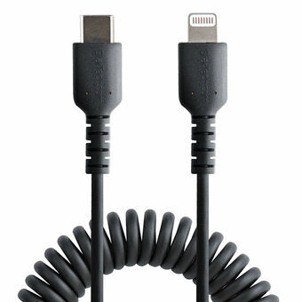 Kabel USB naar Lightning Startech RUSB2CLT50CMBC Zwart 50 cm