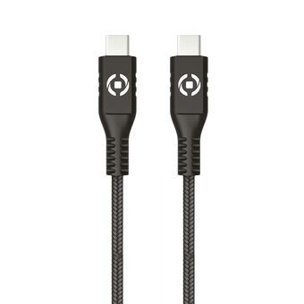 USB-C-kabel Celly PL2MUSBCUSBC 2 m Zwart