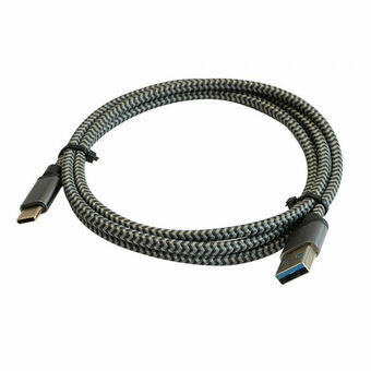 Kabel USB A naar USB-C 3GO C134 Zwart 1,2 m