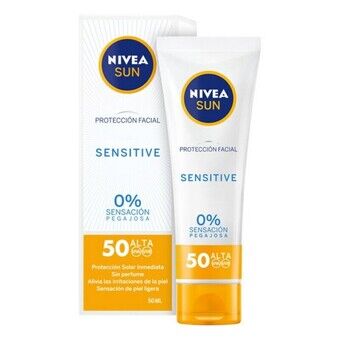 Zonnebrandcrème voor het gezicht Sensitive Nivea (50 ml)