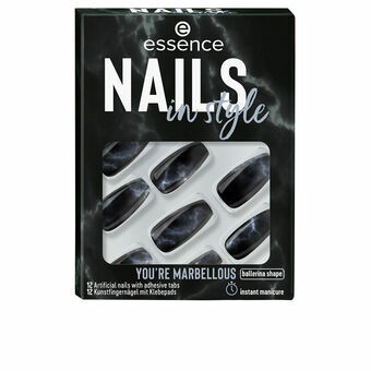 Kunstnagels Essence Nails In Style Zelfklevend Herbruikbaar Nº 17 You\'re marbellous (12 Stuks)
