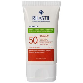 Gezichtszonnecrème Rilastil Sun System Acnestil Talgregulerende Spf 50 (40 ml)