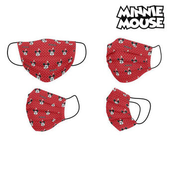 Hygiënisch masker Minnie Mouse + 11 jaar Rood