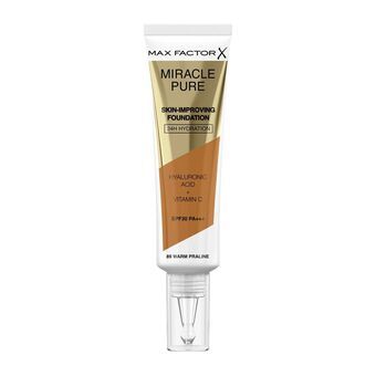 Crème Make-up Basis Max Factor Miracle Pure Nº 89 Warm praline Spf 30 30 ml