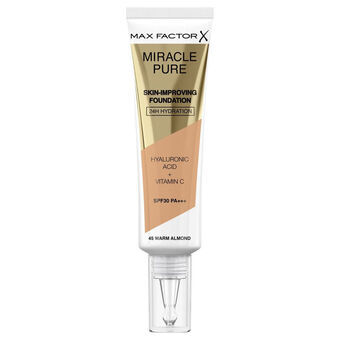 Crème Make-up Basis Max Factor Miracle Pure Nº 45 Warm almond Spf 30 30 ml