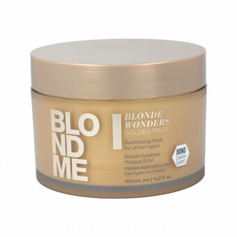 Verhelderend Masker Blond Schwarzkopf  Blondme Blonde Wonders Golden (450 ml)