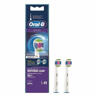 Borstel vervanger 3D White Whitening Clean Oral-B D White Whitening Clean (2 pcs) 2 Stuks