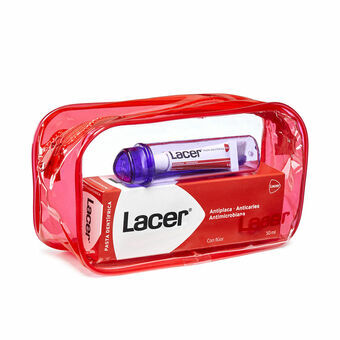 Tandpasta Set met borstel en mondwater Lacer Voor op reis (4 Onderdelen)