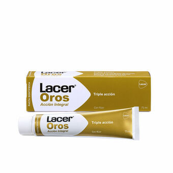 Tandpasta met drievoudige werking Lacer Oro   (75 ml)