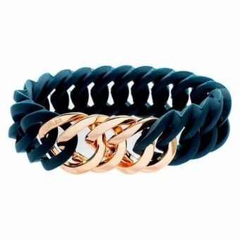 Armband TheRubz 100187 Blauw Roze Siliconen Roestvrij staal Staal/Siliconen