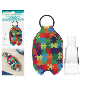 Sleutelhanger Multicolour Puzzel Hydro-alcoholische gel