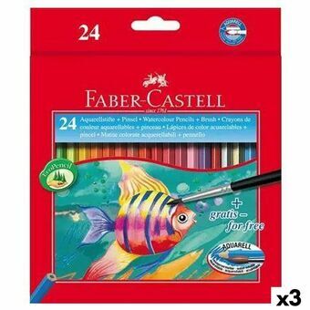 Aquarel Kleurpotloden Faber-Castell Multicolour (3 Stuks)