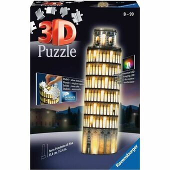 3D puzzel Ravensburger Tour De Pise Night Edition  216 Onderdelen