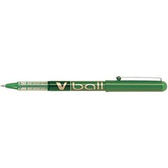 Liquid ink ballpoint pen Pilot Roller V-Ball 0,7 Groen 12 Stuks