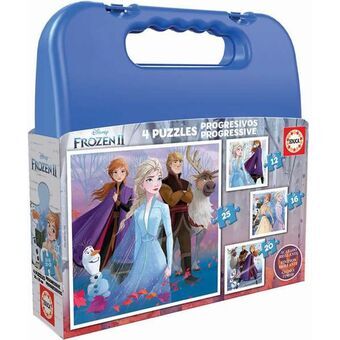 Set van 4 Puzzels Educa Frozen II 73 Onderdelen