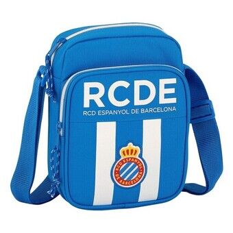 Schoudertas RCD Espanyol Blauw Wit (16 x 22 x 6 cm)