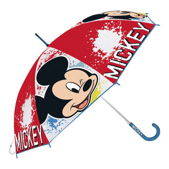 Paraplu Mickey Mouse Happy smiles Rood Blauw (Ø 80 cm)