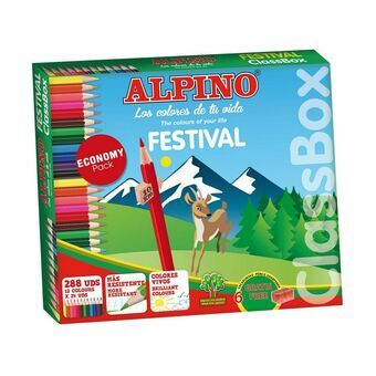 Kleurpotloden Alpino Festival 288 Stuks Multicolour