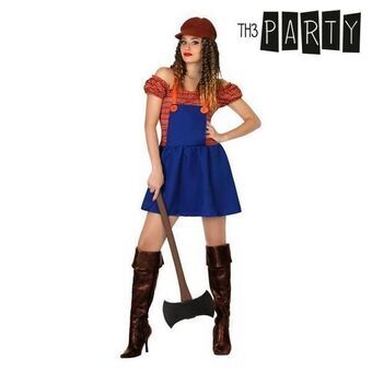 Kostuum voor volwassenen Lumberjack vrouw (2 stuks)