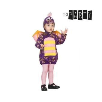 Kostuum voor baby\'s Dragon Purple - 0-6 maanden