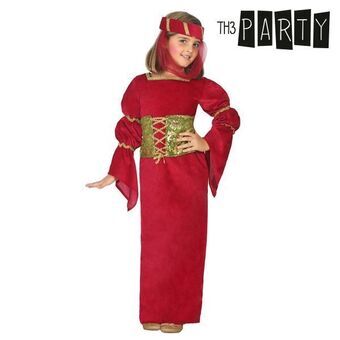 Kostuum voor kinderen Middeleeuwse dame Rood