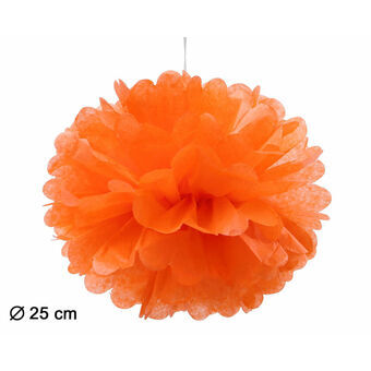 Pompons Oranje Ø 25 cm