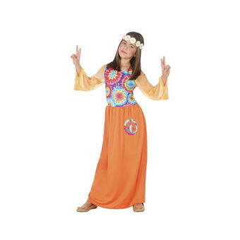 Kostuum voor kinderen Hippie Oranje (1 stuk)