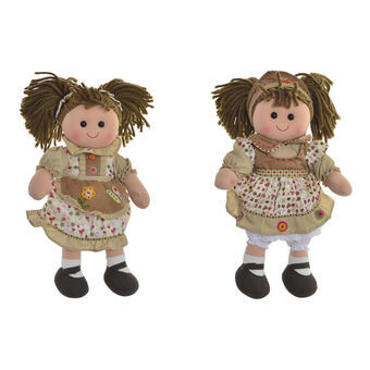 Doek Doll DKD Home Decor Jurk (24 x 10 x 35 cm) (2 stuks)
