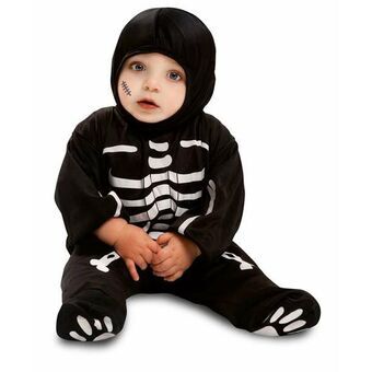 Kostuums voor Baby\'s My Other Me Zwart Skelet 0-6 Maanden (2 Onderdelen)