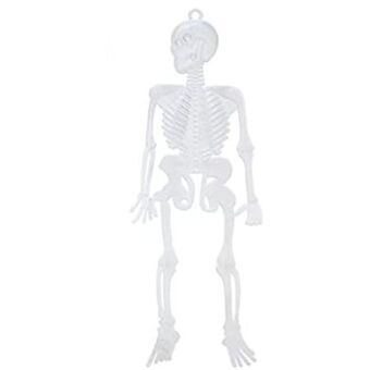 Halloween Decoraties Skelet Wit Multicolour 25 x 15 cm (12 Stuks)