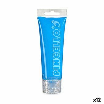 Acrylverf Neon 75 ml Blauw (12 Stuks)